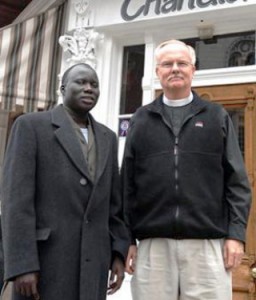 Rev. Abraham Nhial and Father Bob